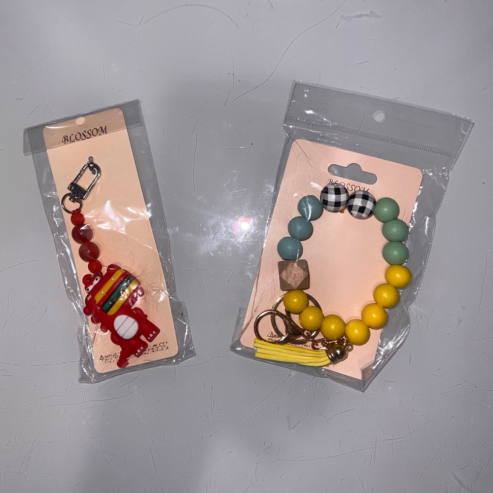 Set of 2 Blossom Keychains